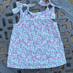 Carter's Pink Floral Camisole with Tie Straps